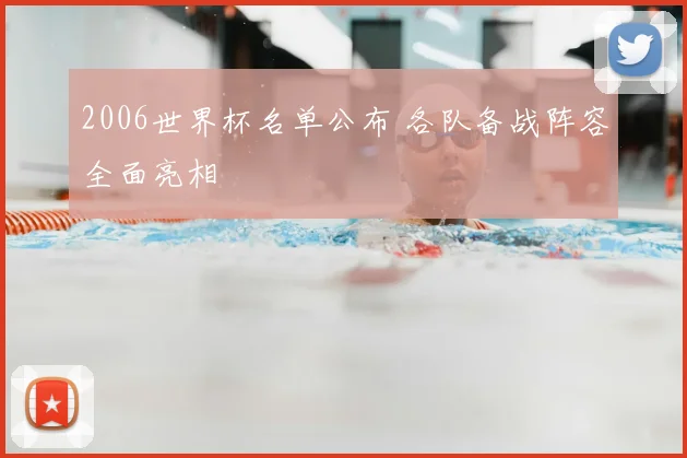 2006世界杯名单公布 各队备战阵容全面亮相
